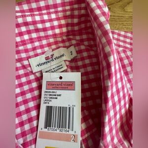 Vineyard Vines - Pink Checkered Shirt (Size 2)